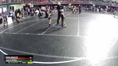 44-46 lbs Cons. Semi - Harley Botha, Garden County Wrestling Club vs Olivia Nekolite, Pioneer Wrestling Club