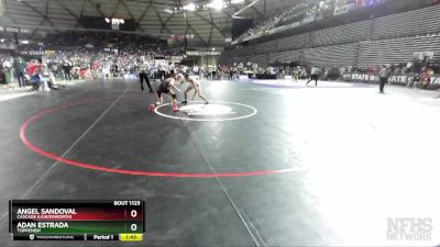 1A 113 lbs Quarterfinal - Adan Estrada, Toppenish vs Angel Sandoval, Cascade (Leavenworth)