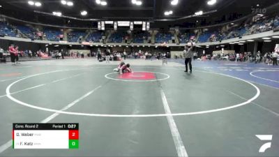 101 lbs Cons. Round 2 - Frankie Katz, Wheeling vs Dylan Weber, Marist