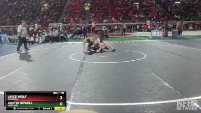 4A 152 lbs Quarterfinal - Austin Howell, Lakeland vs Jayce Wolf, Caldwell