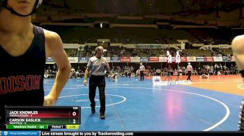 120 lbs Semifinals (8 Team) - Carson Easlick, Westfield vs Jack Knowles, Thomas Edison