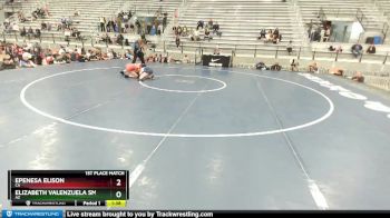 46 lbs 1st Place Match - Epenesa Elison, CA vs Elizabeth Valenzuela Smith, AZ