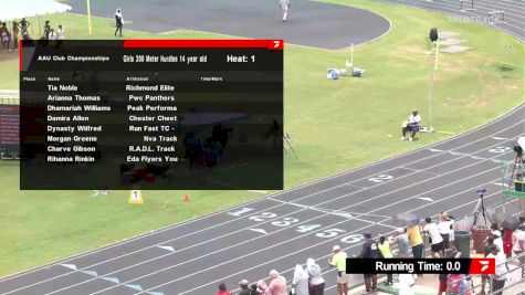 Youth Girls' 200m Hurdles, Finals 1 - Age 14