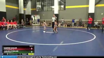 52 lbs Round 3 (12 Team) - Harper Kahler, Missouri Black vs Chevelle Roller, Missouri Blue