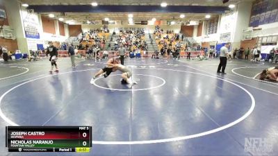 152 lbs Cons. Round 4 - Joseph Castro, Hesperia vs Nicholas Naranjo, Fountain Valley