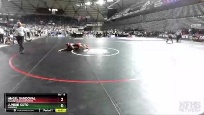 1A 113 lbs Cons. Round 2 - Angel Sandoval, Cascade (Leavenworth) vs Junior Soto, Hoquiam