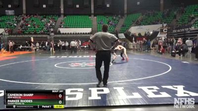 113 lbs Cons. Round 3 - Parker Rhodes, Susan Moore Hs vs Cameron Sharp, New Hope HS