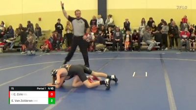 75 lbs Cons. Round 2 - Cody Cole, BOLD vs Eian Van Zelderen, Ubasa Wrestling Academy