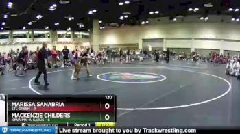 120 lbs Semis & Wb (16 Team) - Mackenzie Childers, Iowa Pin-A-Sarus vs Marissa Sanabria, STL Green