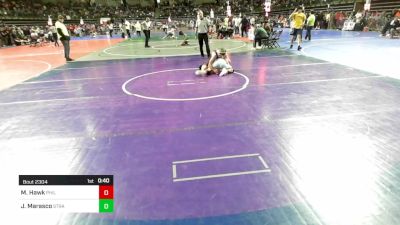 128 lbs Quarterfinal - Mason Hawk, Phillipsburg vs Jason Marasco, Stray Dawgs