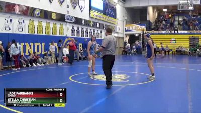 145 lbs Cons. Round 3 - Stella Christian, Springfield (Holland) vs Jade Fairbanks, WARREN