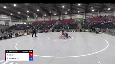 160 lbs 1st Place Match - Banks Love, Sanderson Wrestling Academy vs Moses Espinoza-owens, Sanderson Wrestling Academy