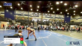 132 lbs Final - Blake Hornberger, Perkins vs Dylan Hamilton, Deer Creek Wrestling Club