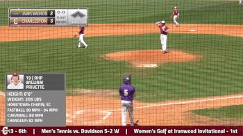 Replay: James Madison vs Charleston | Apr 10 @ 1 PM