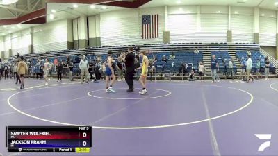 100 lbs Cons. Round 3 - Sawyer Wolfkiel, PA vs Jackson Frahm, IN