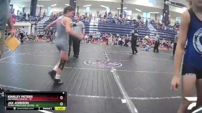 70 lbs Round 5 (8 Team) - Jax Johnson, Storm Wrestling Center vs Kinsley Peters, Oklahoma Stealth