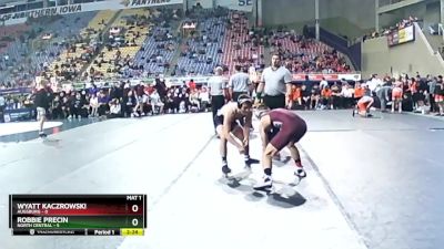 133 lbs Semis & 3rd Wb (16 Team) - Wyatt Kaczrowski, Augsburg vs Robbie Precin, North Central