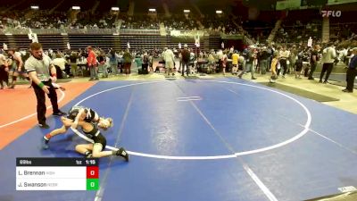 69 lbs Round Of 16 - Lukas Brennan, High Plains Thunder vs Jake Swanson, Nebraska Elite