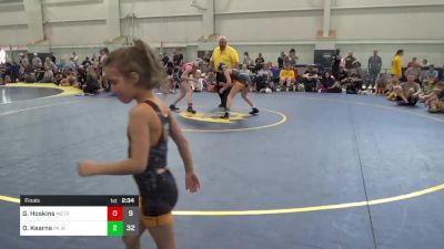 105 lbs Final - Gianna Hoskins, Metro All-Stars vs Olivia Kearns, PA West