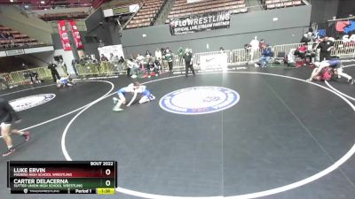 132 lbs Quarterfinal - Luke Ervin, Madera High School Wrestling vs Carter Delacerna, Sutter Union High School Wrestling