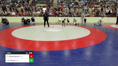 54 lbs Consi Of 8 #1 - Tytan Shackleford, Georgia vs Carson Vance, Georgia