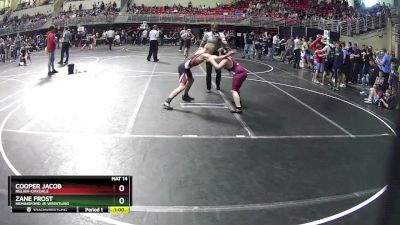 130 lbs Champ. Round 2 - Cooper Jacob, Neligh-Oakdale vs Zane Frost, Hemingford Jr Wrestling