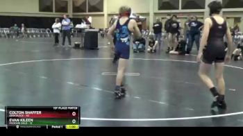 100 lbs Finals (2 Team) - Colton Shaffer, Iowa Black vs Evan Kileen, Missouri Gold