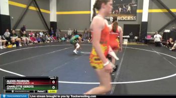 124 lbs Round 2 (6 Team) - Alexis Pehrson, Nebraska Vipers Scarlet vs Charlotte Gerdts, Braided Brutes