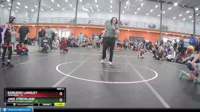 90 lbs Placement (4 Team) - Jake Strickland, Palmetto State Academy vs Karleigh Langley, Team Bear