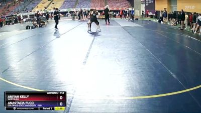 143 lbs Semifinal - Aniyah Kelly, Wartburg vs Anastacia Fucci, Colorado State University - Wo