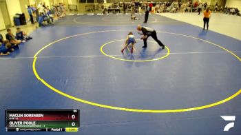 55 lbs Quarterfinals (8 Team) - Oliver Poole, LSH (LeSueur/Henderson) vs Maclin Sorensen, K-M