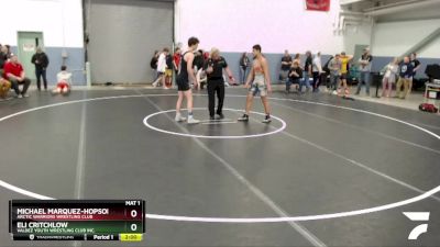 152 lbs Round 2 - Michael Marquez-Hopson, Arctic Warriors Wrestling Club vs Eli Critchlow, Valdez Youth Wrestling Club Inc.