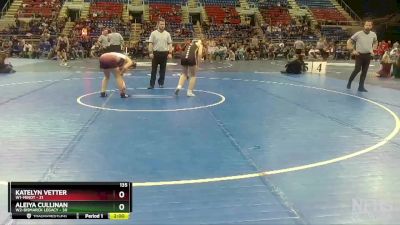 135 lbs Finals (8 Team) - Aleiya Cullinan, W2-Bismarck Legacy vs Katelyn Vetter, W1-Minot