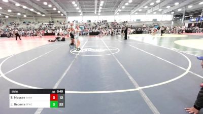 85 lbs Rr Rnd 2 - Samantha Massey, SVRWC Red vs Jaxson Becerra, Forge Lynch/Stiltner