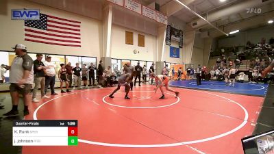 130 lbs Quarterfinal - Kade Runk, Sperry Wrestling Club vs Jarius Johnson, Pitbull Wrestling Academy