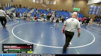 125 lbs 1st Place Match - Boston Wright, Sanderson Wrestling Academy vs Adam Swartzfager, Agoge