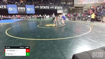 3A 152 lbs Cons. Round 4 - Percie Hatfield, Oak Harbor vs Peter Grimm, Shorecrest