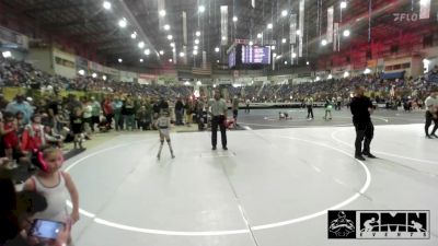 49 lbs Round Of 16 - Isabelle Lopez, Brighton Wrestling Club vs Rowyn Brethauer, Platte Valley Junior Wrestling