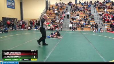 70 lbs Round 2 - Alaina Chambers, Lancaster Wrestling Club vs Sadie Yang-Elson, Summit Wrestling Academy