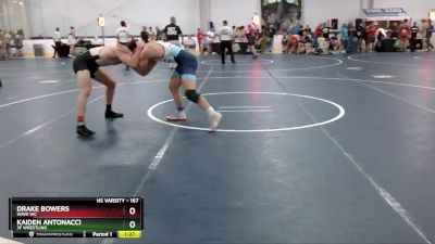 167 lbs Quarterfinal - Kaiden Antonacci, 3F Wrestling vs Drake Bowers, Wave WC