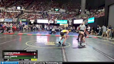 AA - 120 lbs Quarterfinal - Cashton Spolar, Helena Capital vs Dean Christie, Gallatin HS