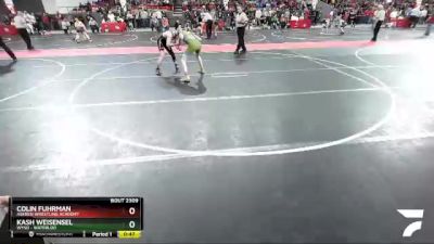 125 lbs Champ. Round 2 - Kash Weisensel, WYSO - Waterloo vs Colin Fuhrman, Askren Wrestling Academy