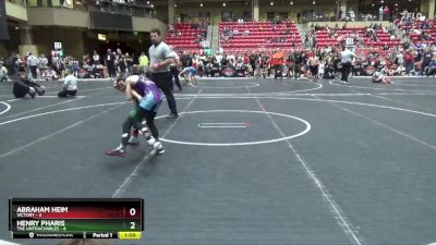 68 lbs Finals (2 Team) - Abraham Heim, Victory vs Henry Pharis, The Untouchables