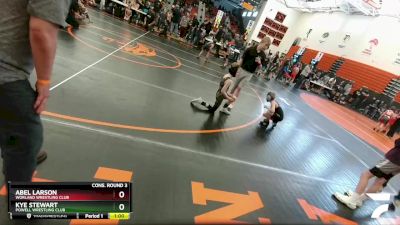 70 lbs Cons. Round 3 - Abel Larson, Worland Wrestling Club vs Kye Stewart, Powell Wrestling Club