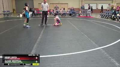 72 lbs Round 2 - Oliver Westphal, Sabertooth Wrestling Club vs Henry Smith, Elevate Wrestling Club