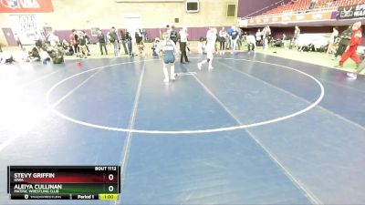 130 lbs Cons. Round 2 - Stevy Griffin, Iowa vs Aleiya Cullinan, MATPAC Wrestling Club