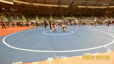 89 lbs Consi Of 8 #1 - Landon Dietz, Cowboy Wrestling Club vs Wyatt Stauffer, X-Calibur