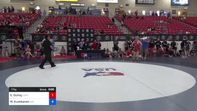 77 kg Rnd Of 32 - Sam Duling, Cardinal Wrestling Club vs Magnus Kuokkanen, Indiana RTC