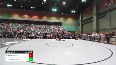 144 lbs Consi Of 8 #1 - Kalob Ybarra, Pomona vs Jack Lounsbury, Herriman