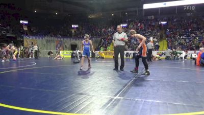 120 lbs Round Of 16 - Ash Musto, Wellsboro vs Chase Kuzma, Corry